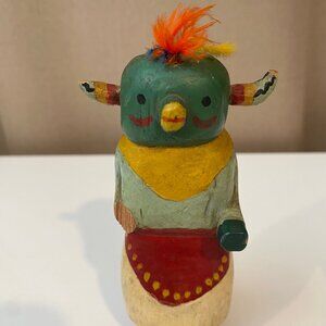 Antique Hopi Kachina Doll Hand Painted Wood 5” – Broken‎ Right Hand